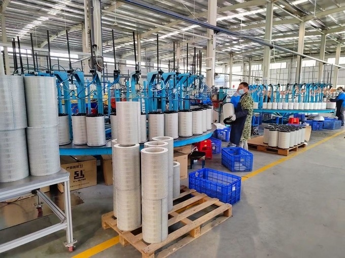 langfang xinyingyuan filter co,.ltd manufacturer production line